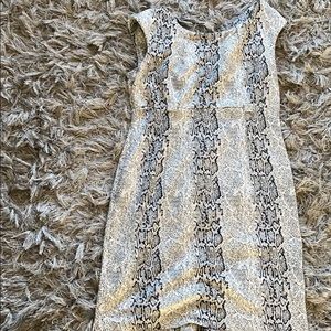 Calvin Klein Snake Print Midi Dress